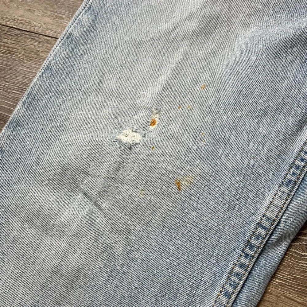 Levis 550 Jeans Mens 31x30 Light Wash Relaxed Tapered Distressed Vintage 90s